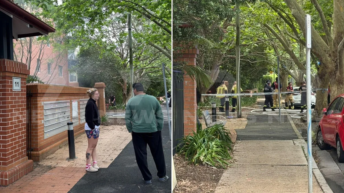Manhunt shuts down Sydney’s Dulwich Hill as car found alight in apartment complex