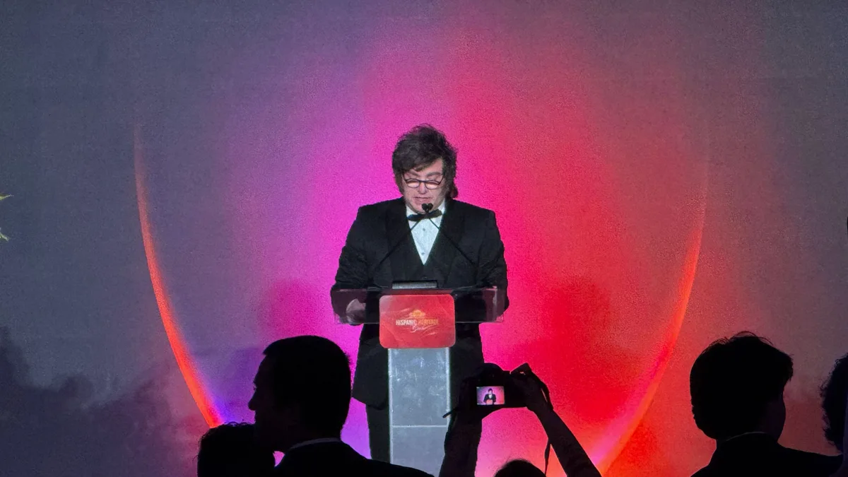 En la Gala Hispana, Milei defenderá su plan de ajuste económico y apoyará a Donald Trump