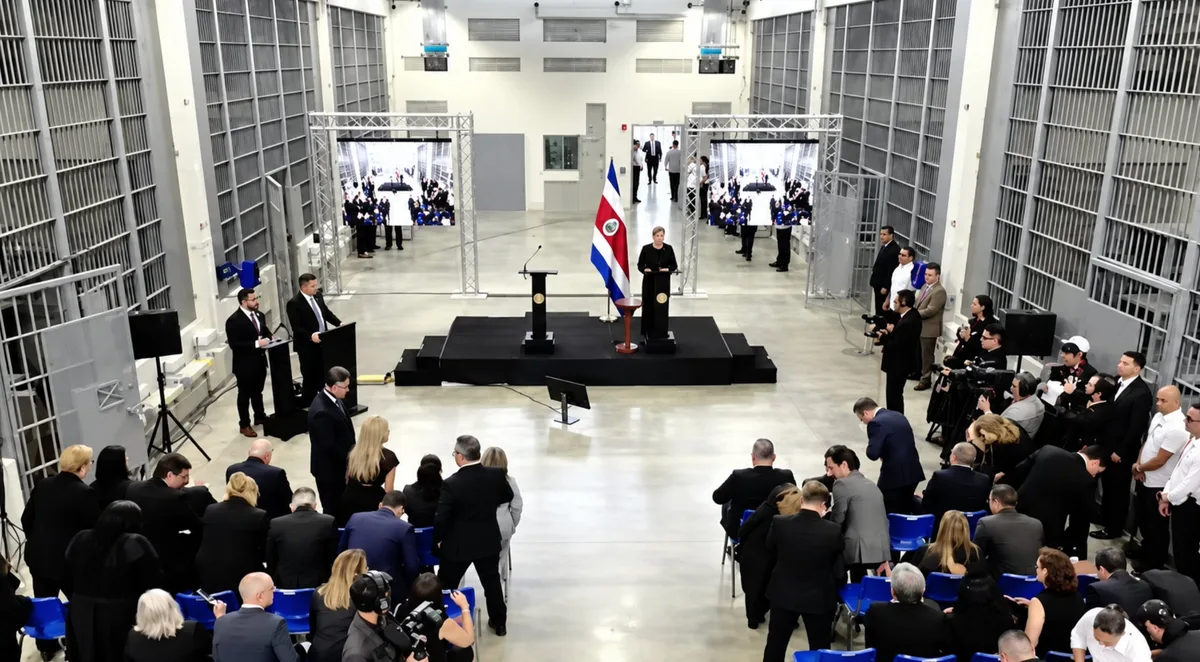 Costa Rica abre las puertas de su megacárcel: líderes criminales, sicarios y extorsionadores serán los primeros trasladados