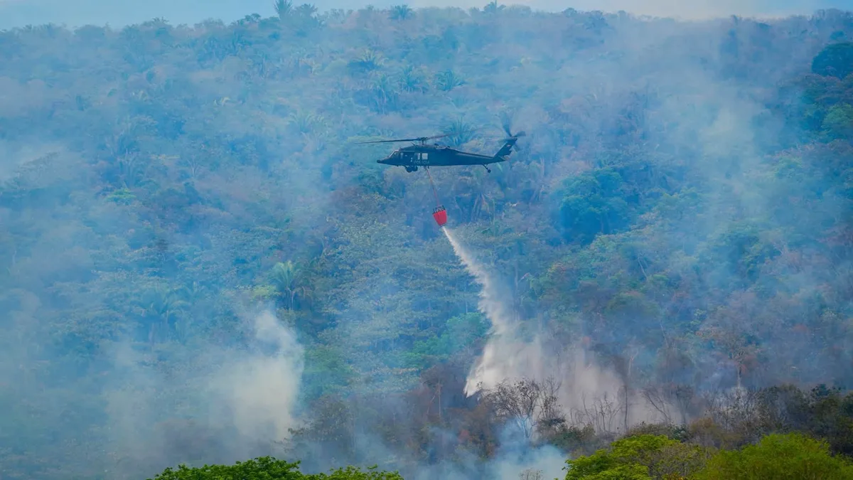Ministerio de Ambiente emitió alerta por incremento de incendios forestales tras fuerte sismo en Colombia: equipos de socorro estarían saturados