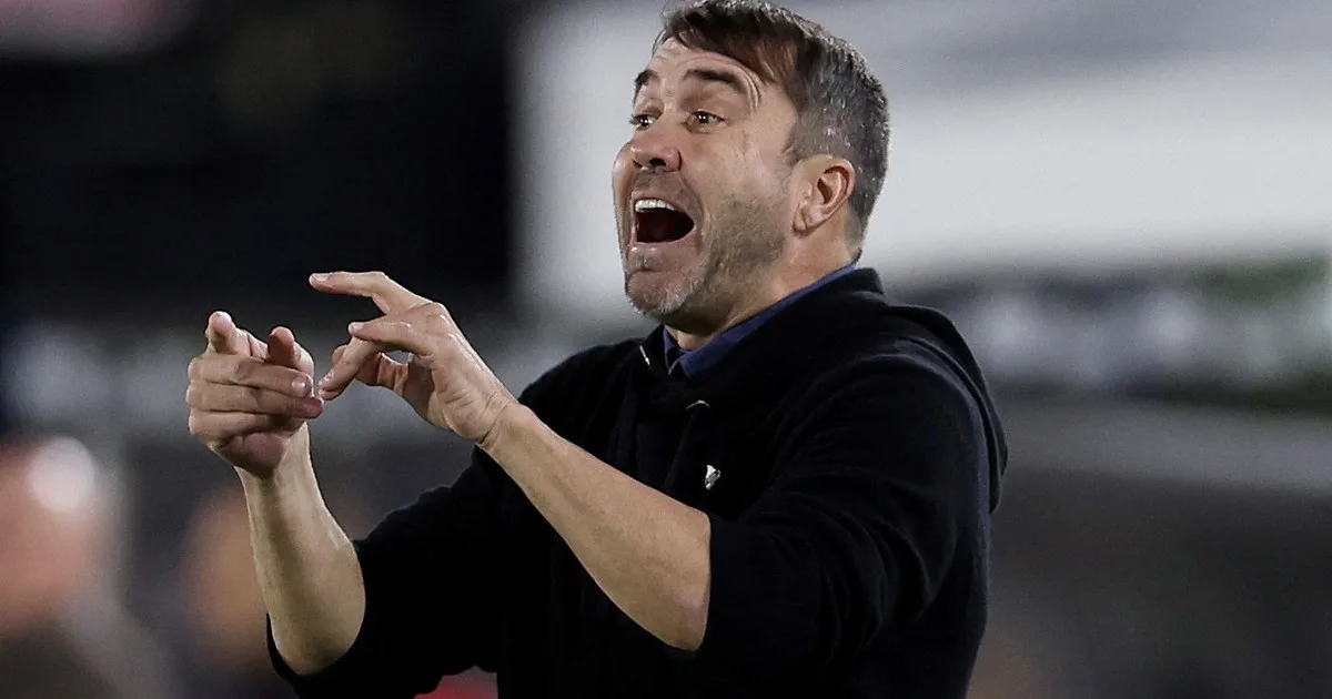 El exabrupto de Coudet Santos Borré en el empate de River: "Cerrá el c..."