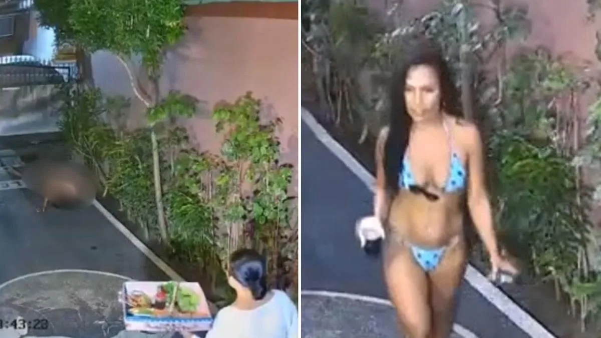 Manhunt for mysterious woman over alleged outdoor sex act in Bali driveway