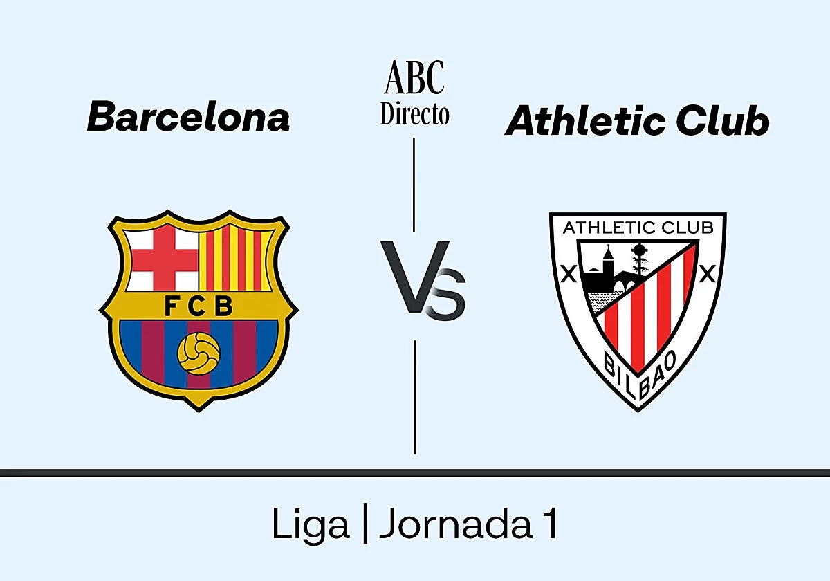 Estadísticas del Barcelona - Athletic de la jornada 1 de la Liga