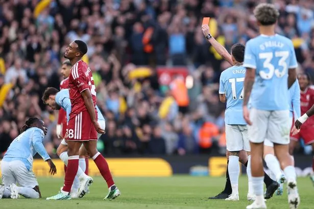 Jamie Carrager and Gary Neville agree on Ryan Gravenberch Liverpool red card vs Man City