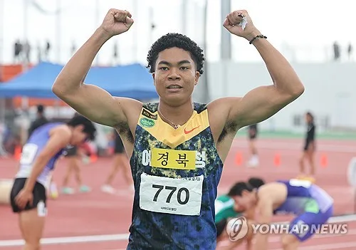 [전국체전] 나마디 조엘진, 육상 남자 200ｍ도 우승…20초47 대회신