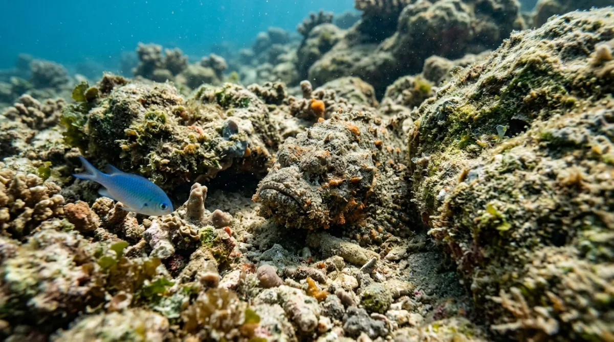 Vivendo em águas rasas e aparentemente imóvel entre pedras, este peixe possui espinhos ligados a glândulas de veneno e captura pequenas presas com uma abertura de boca tão rápida que o movimento mal pode ser acompanhado a olho nu