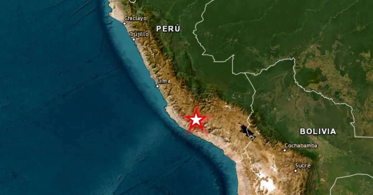 Fuerte sismo en Perú: un temblor de magnitud 7,2 sacudió a Coracora, Ica y Arequipa