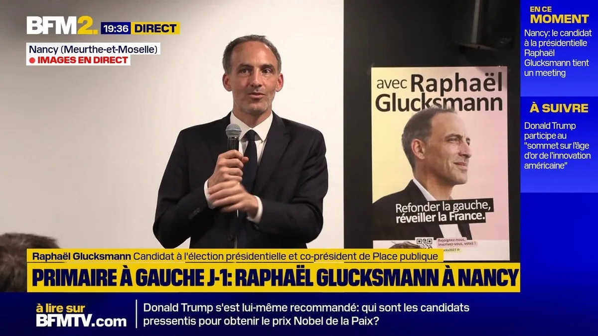 Primaire sociale-démocrate: "Chez nous, ce n'est pas la justice qui décide qui est candidat", lance Raphaël Glucksmann