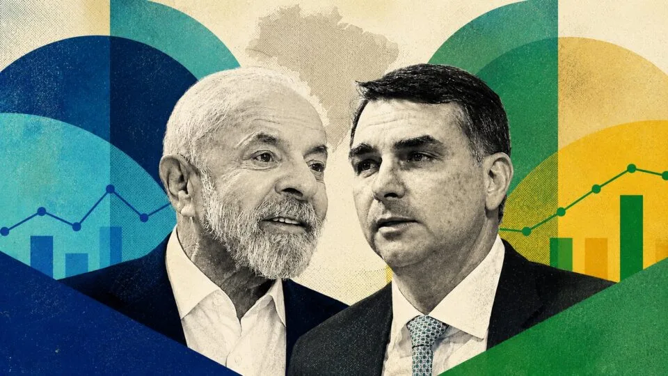 Em quais pesquisas Flávio Bolsonaro está à frente de Lula