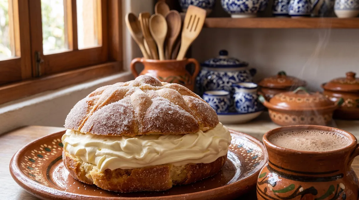 Receta de nata casera para rellenar pan de muerto: cremosa, rápida y sin horno