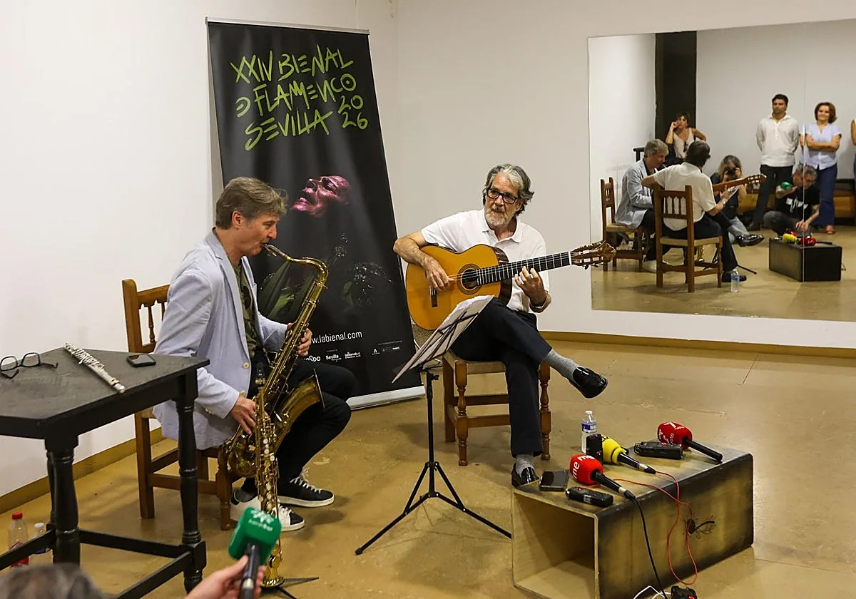 La Bienal reúne este lunes a Riqueni y al saxofonista Tim Ries en un «diálogo abierto» entre el flamenco y el jazz