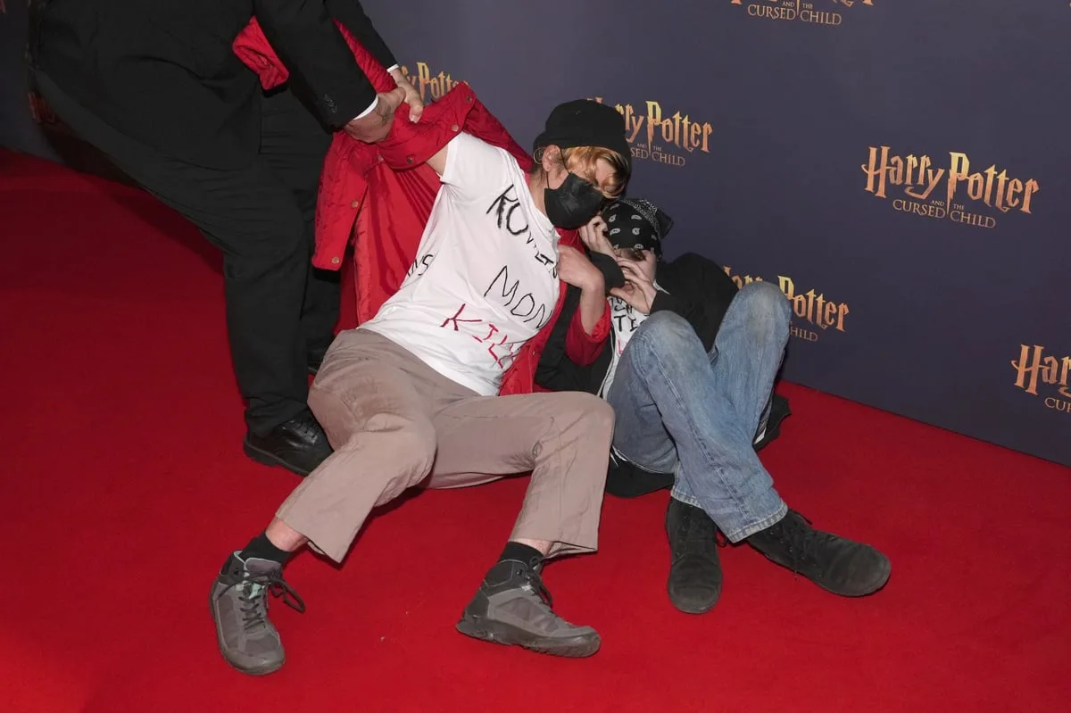Trans rights activists target Harry Potter And The Cursed Child show in London's West End
