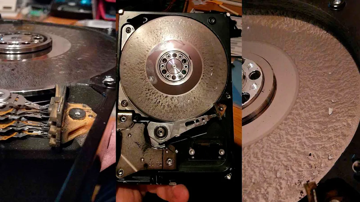 Homem mostra como ficou o HD do pai após 18 anos compartilhando arquivos