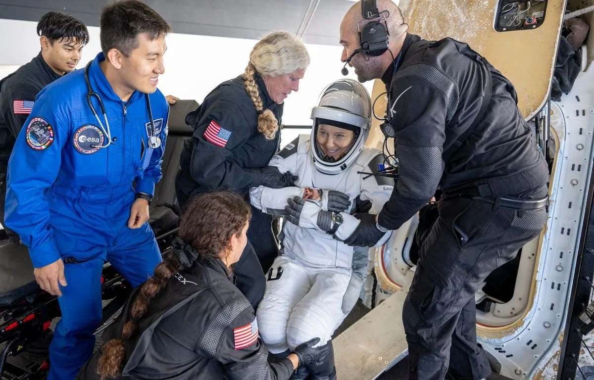 Retour de Sophie Adenot : De retour sur Terre, l’astronaute française va entamer une longue période de réadaptation