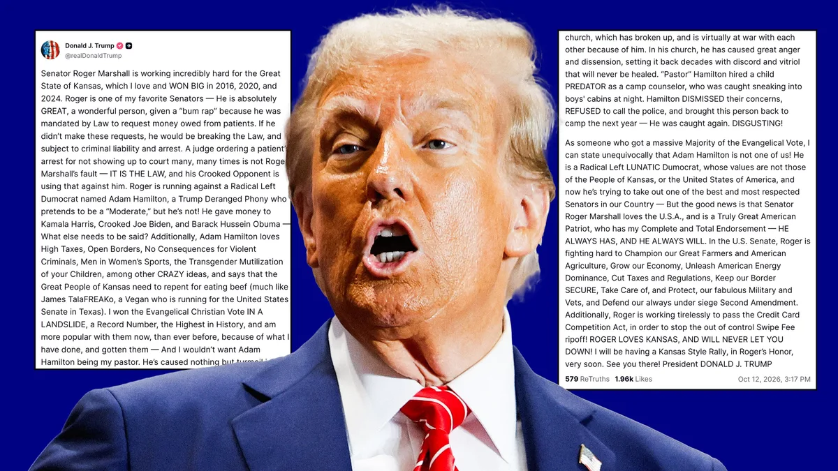 Panicked Trump Launches 544-Word Rant to Save Flailing MAGA Senator