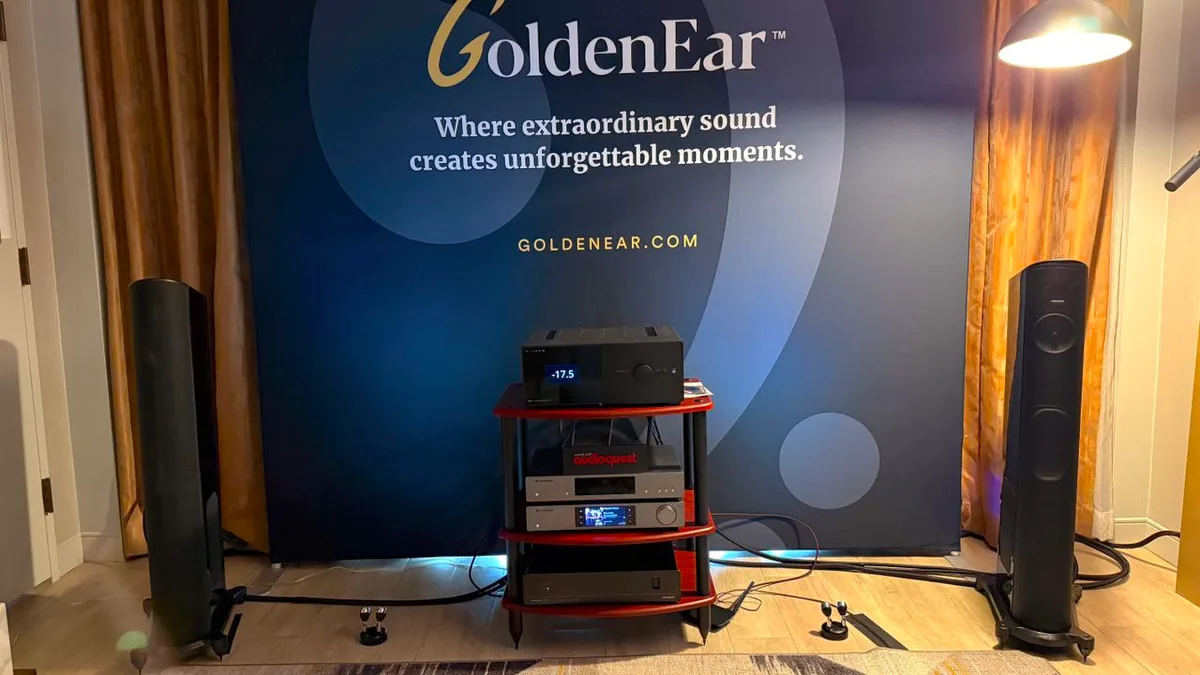 Why Goldenear's hybrid T44 tower speakers somehow boast the best of powered and passive worlds