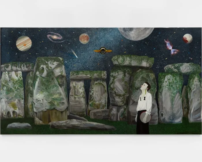 Nicole Eisenman review: ICE-like goons clash with sublime stargazing as America’s magical magpie returns