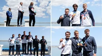Taranto2026. Canoístas portugueses de ouro e prata