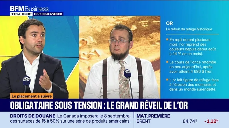 Le placement à suivre : Romain Joudelat - Obligataire sous tension, le grand réveil de l'or - 26/08