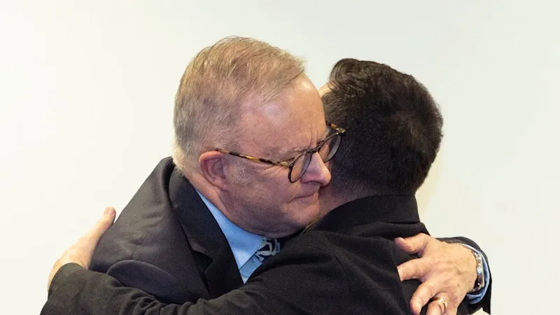 ‘My friend’: Emotional Albanese hugs Zelensky as historic Ukraine deal sealed