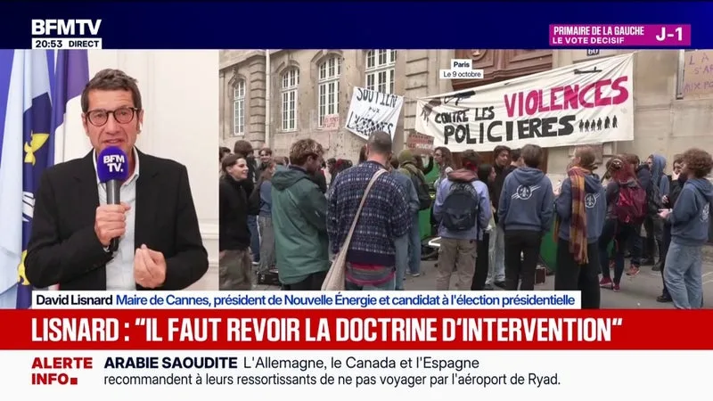 Mobilisation lycéenne: "Il y a un problème d'efficacité" dans le secteur de l'éducation, détaille David Lisnard, président de Nouvelle Énergie et candidat à la présidentielle