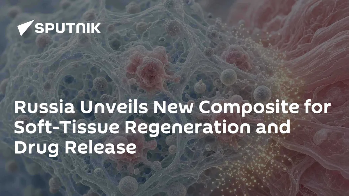 Russia Unveils New Composite for Soft-Tissue Regeneration and Drug Release