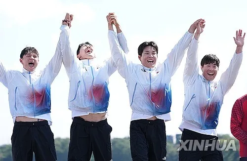 [아시안게임] 중국 따돌린 극장 레이스…韓카누 사상 첫 K4 '금빛 축포'(종합2보)