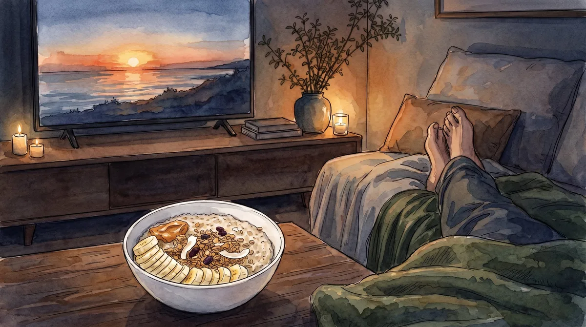 Qué aporta la avena antes de dormir dentro de una rutina saludable de sueño, según la evidencia