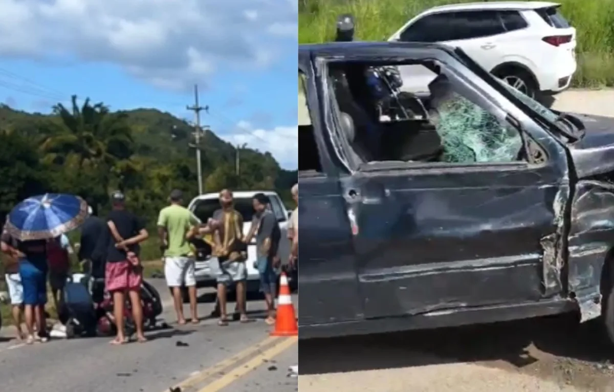 Colisão frontal deixa um morto e ferido grave na BR-235 em Nossa Senhora do Socorro