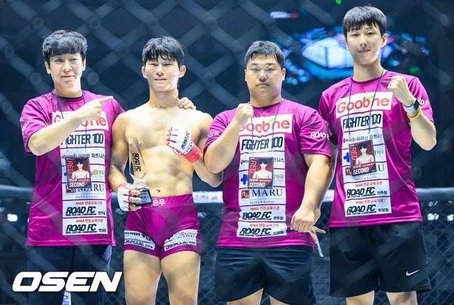 [사진]천승무, 백초크 1라운드 TKO 승리
