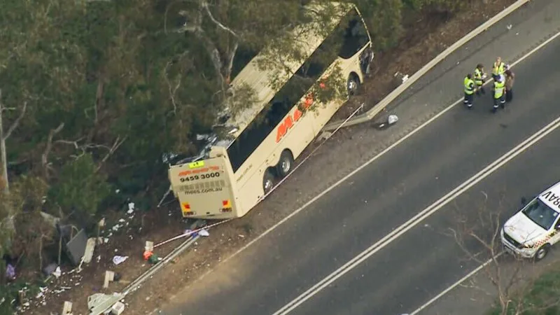 Major bus crash near Healesville, emergency services responding