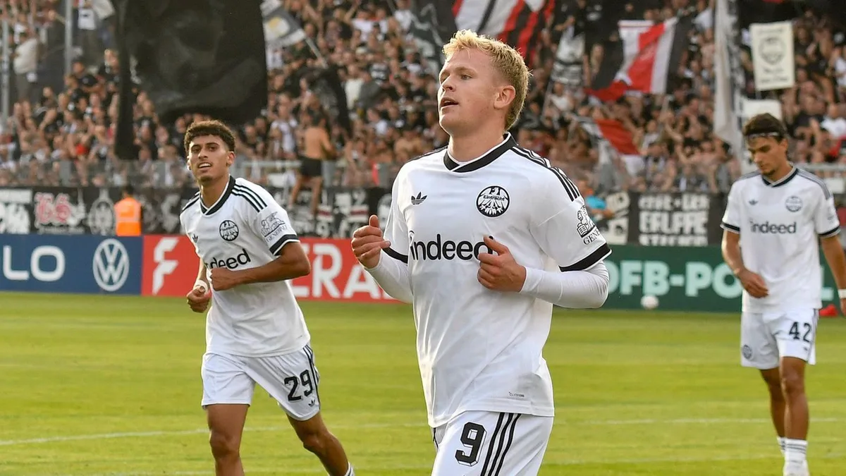 DFB-Pokal: Frankfurt überrollt Fünftligisten St. Tönis mit Rekordsieg