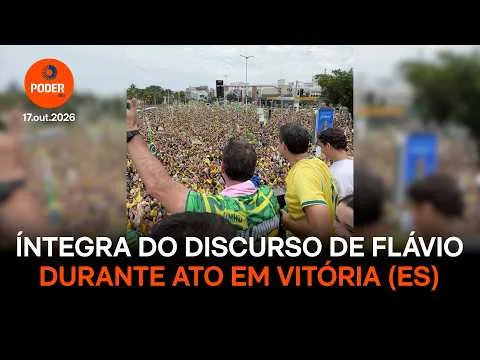 Flávio promete “Brasil de amor” e fala em governar para quem fez o “L”
