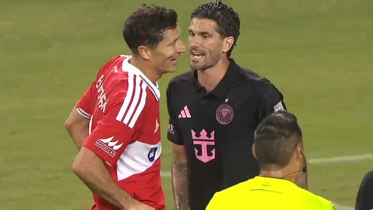 El tenso cruce entre Rodrigo De Paul y Robert Lewandowski en el empate de Inter Miami ante Chicago Fire: “¿Quién sos, bobo?"