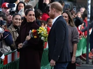 EN IMAGES. Harry et Meghan font leur première apparition publique ensemble depuis leur retour au Royaume-Uni
