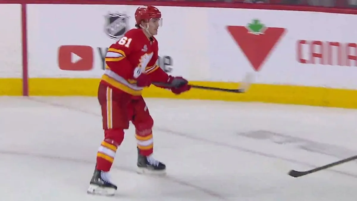 Flames’ Suniev scores first NHL goal against Ducks