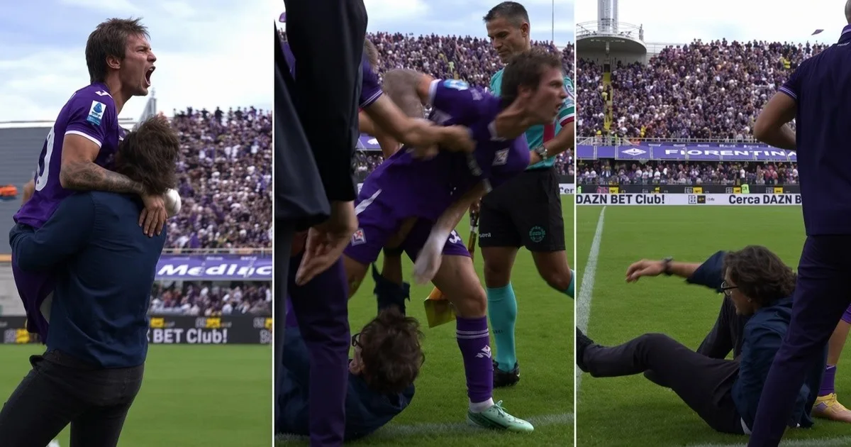 Video: Mastantuono tiró al piso a su DT al festejar y el gol fue anulado