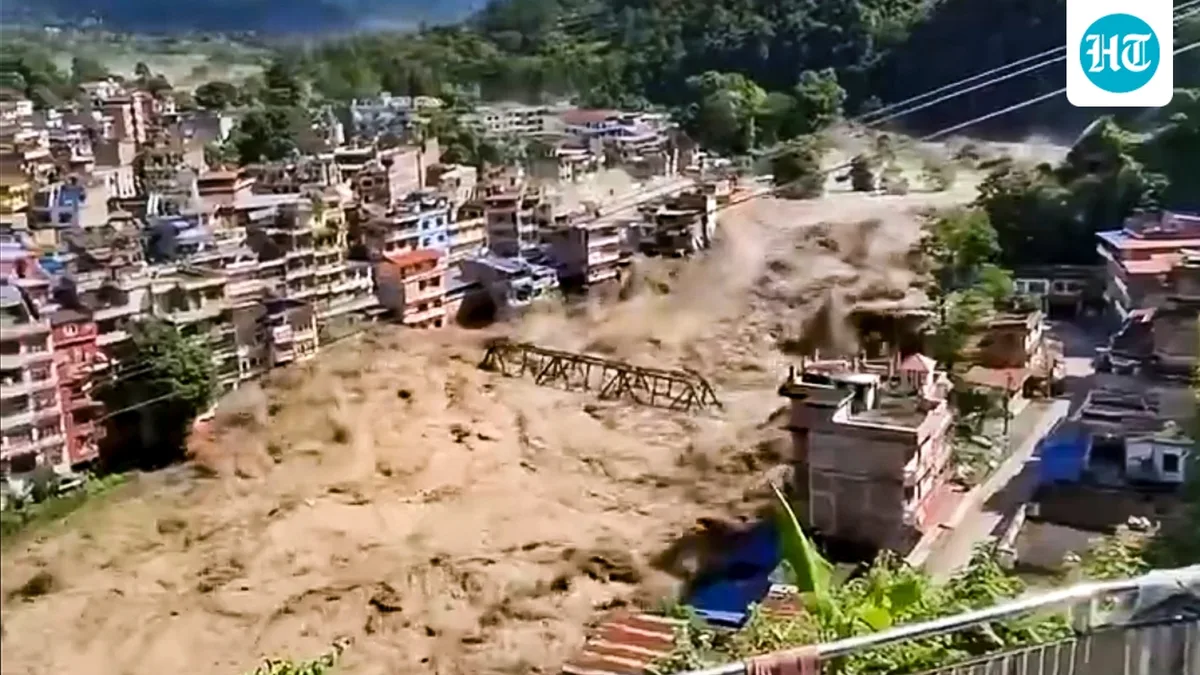Terrifying videos capture Nepal floods fury: Huge waves come crashing; buildings, people vanish in seconds