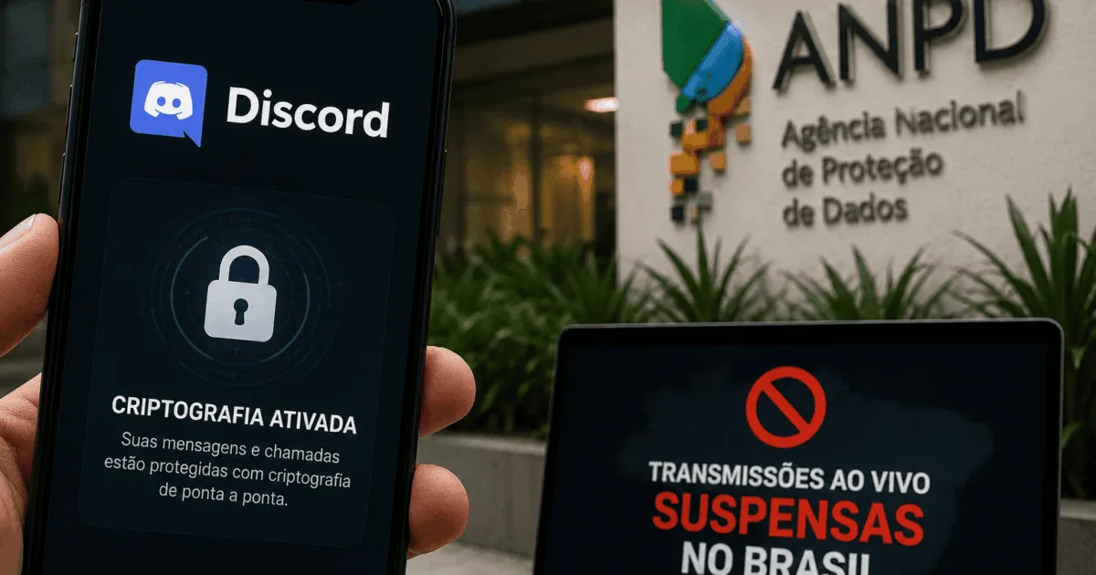 “Discord ativa criptografia e ANPD determina suspensão no Brasil”