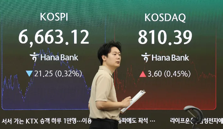 '삼중고' 만난 코스피 6659 개장·0.38%↓…코스닥 보합세