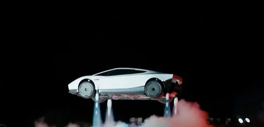 Tesla Roadster fliegt durch die Luft: Elon Musk hat die Bodenhaftung verloren. Buchstäblich