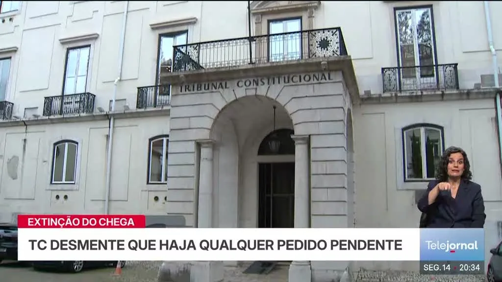 Extinção do Chega: TC desmente que haja qualquer pedido pendente