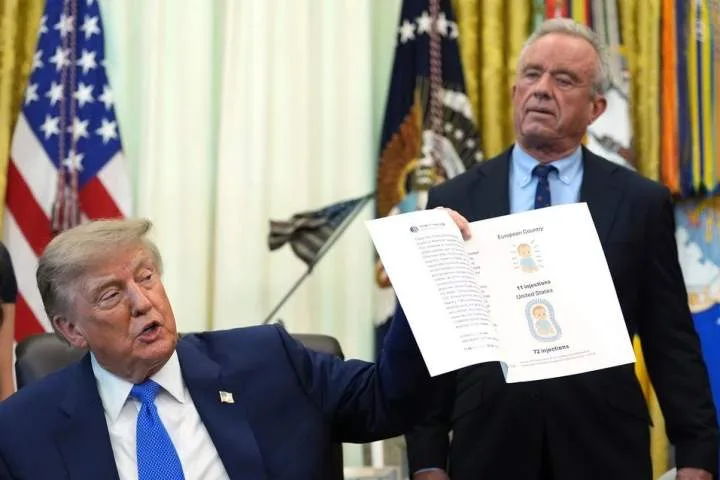 Trump signs order that would space out childhood vaccinations in U.S.