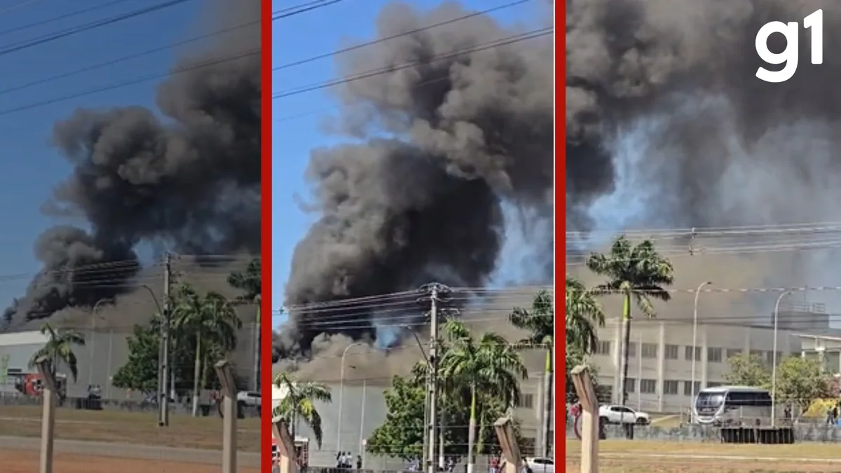 VÍDEO: prédio do IFMT pega fogo e destrói biblioteca e almoxarifado em MT