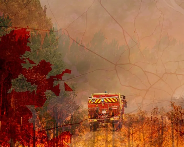 Pine-cone grenades and planet-baking carbon: the French fires 170 years in the making – a visual guide