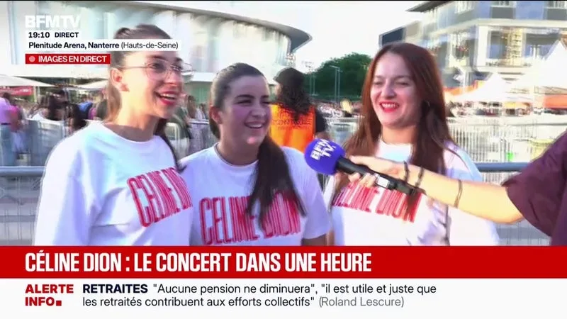 "C'était un rêve": l'engouement des fans de Céline Dion juste avant le premier concert de la star après six ans d'absence